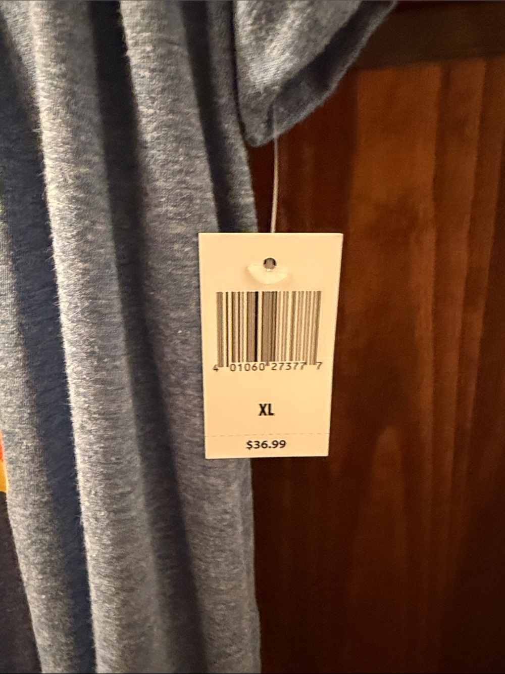 Disney Heather Blue Crewneck Tee with Subtle Speckle - Picture 3 of 3